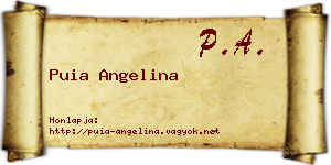 Puia Angelina névjegykártya